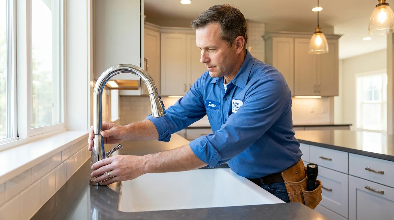 Kitchen faucet installation by Johns Plumbing LLC in Sammamish